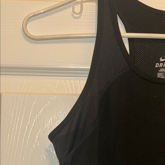 Nike Women's Black Dri-FIT Racerback Tank - Picture 5 of 8